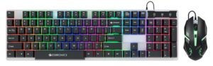 Read more about the article ZEBRONICS USB New Launch Trion Gaming Keyboard & Mouse Gaming Combo, 104 Keys Backlit, Translucent Material, Multi Color LED, Multi DPI Modes, High Precision Key